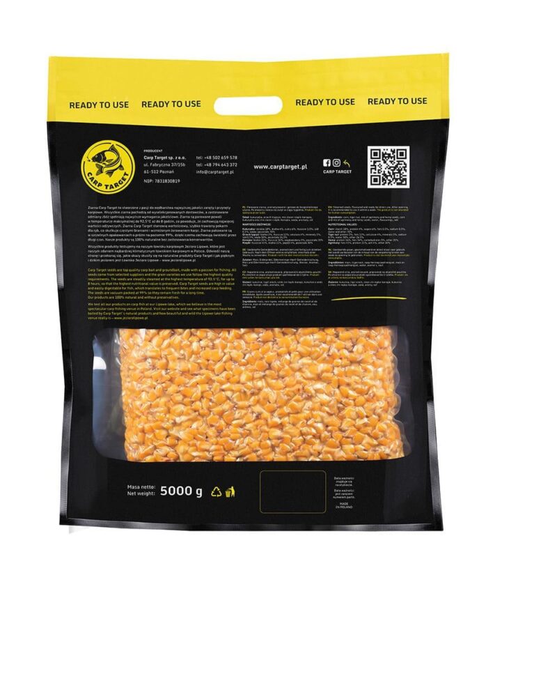 Carp Target Gotowa Kukurydza Wędkarska Truskawka 5 kg - obrazek 2