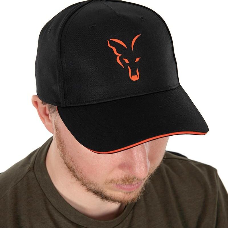 Fox Collection Black&Orange Baseball Cap
